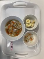 <完了>あんかけうどんはるさめサラダバナナ