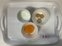 <常食>人参ゼリーきな粉クッキー牛乳