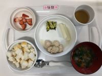 【離乳食後期】・鶏肉のおろしがけ