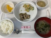 鶏肉となすの甘酢ごまだれ